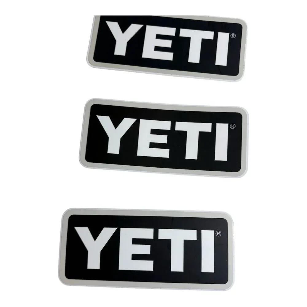 Authentic YETI Decal Stickers Brand New 6 Stickers Navy Blue White Original